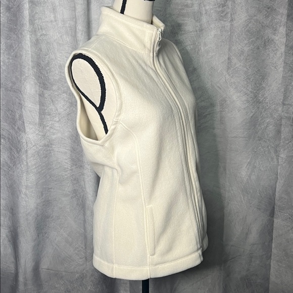 Exertek Cream Fleece Full Zip Vest with Pockets - Medium - Picture 4 of 10